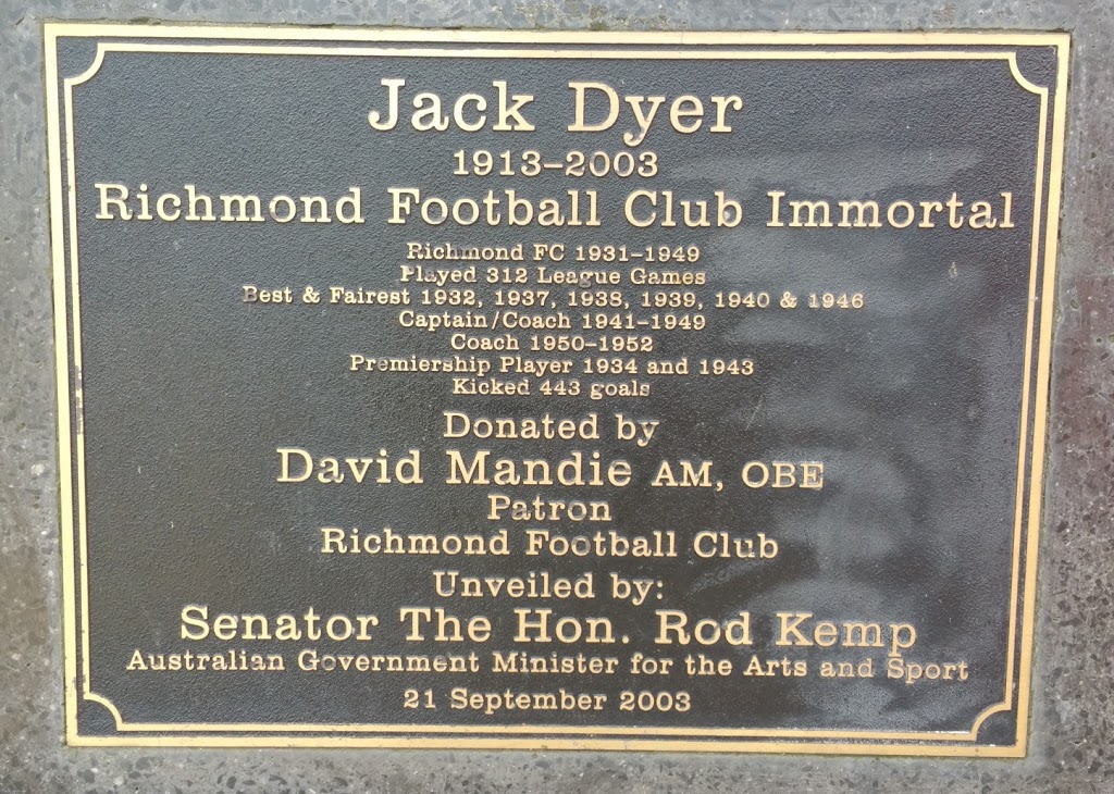 Jack Dyer Stand | 291 Punt Rd, East Melbourne VIC 3121, Australia