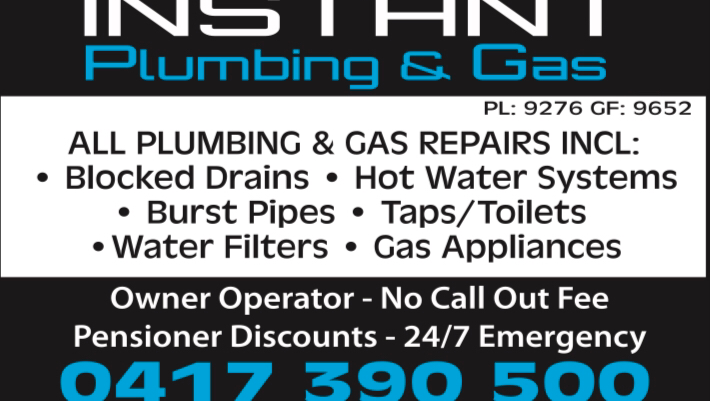 INSTANT PLUMBING AND GAS | plumber | 4 Harley Cl, Safety Bay WA 6169, Australia | 0417390500 OR +61 417 390 500