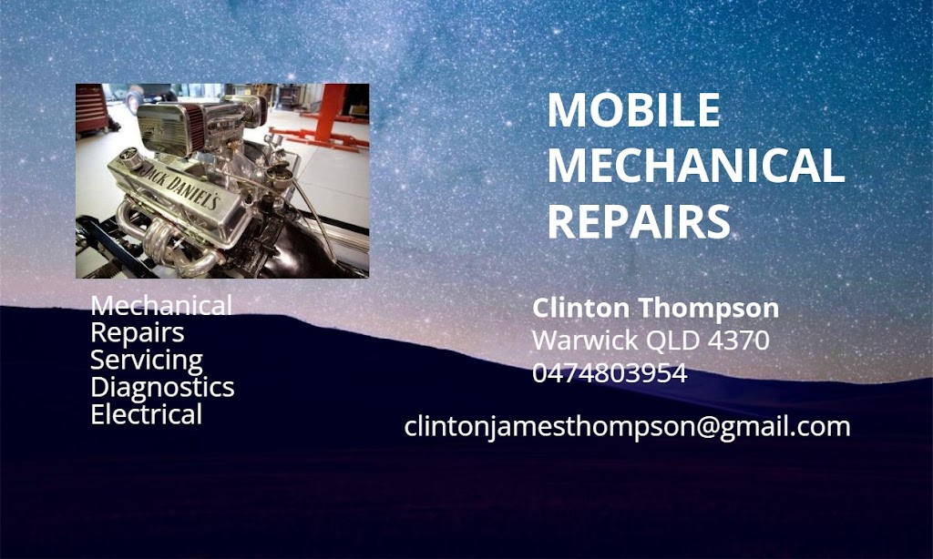 Clintz Mobile Mechanical Repairs | 3 Bunker Ave, Warwick QLD 4370, Australia | Phone: 0474 803 954