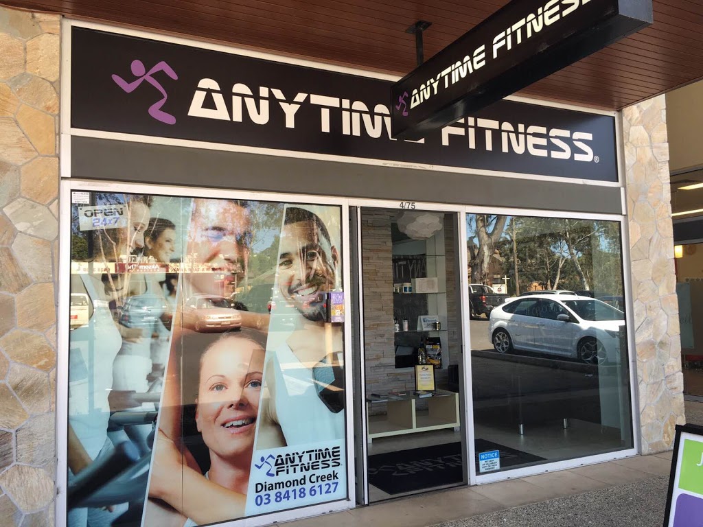 Anytime Fitness | gym | 75-77 Main Hurstbridge Rd, Diamond Creek VIC 3089, Australia | 0384186127 OR +61 3 8418 6127