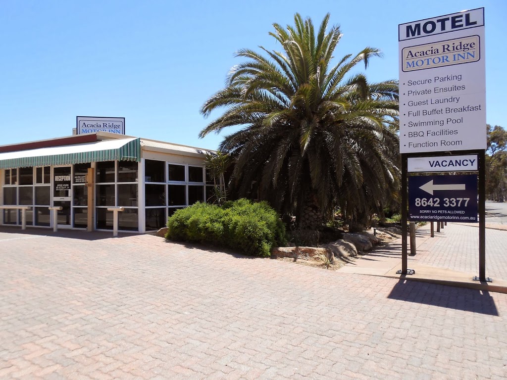 Acacia Ridge Motor Inn | lodging | 33 Stokes Terrace, Port Augusta SA 5700, Australia | 0886423377 OR +61 8 8642 3377