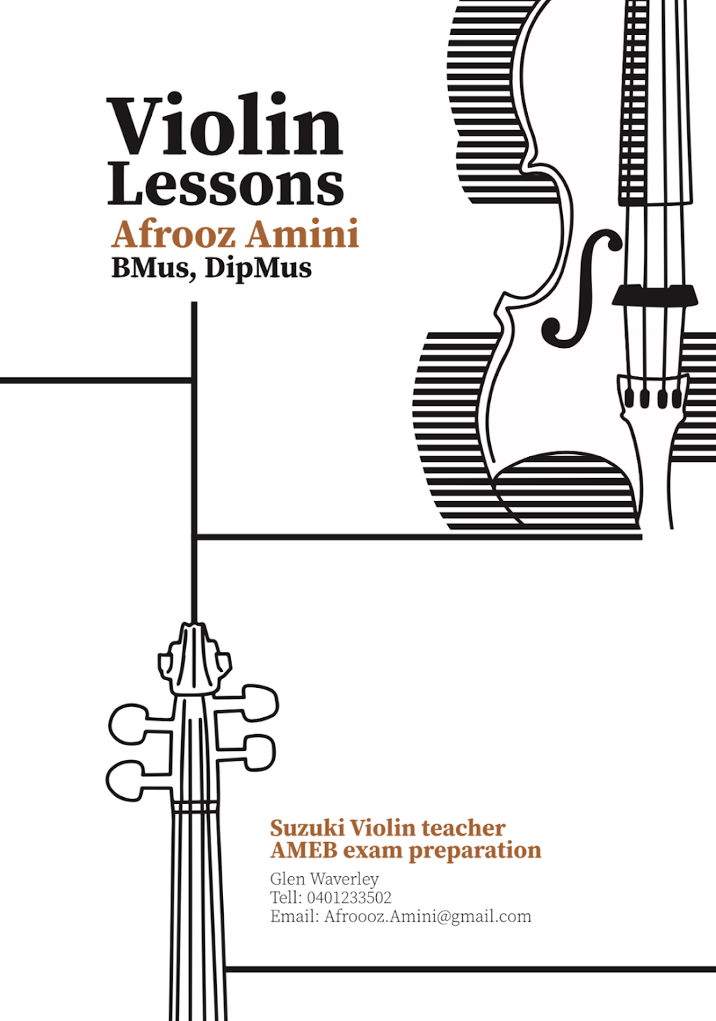 Violin Lesson ( Suzuki, AMEB ) | 6 Paxton Dr, Glen Waverley VIC 3150, Australia | Phone: 0401 233 502