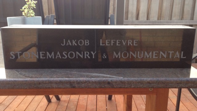 Jakob Lefevre Stonemasonry & Monumental | 30 Cracroft St, Longford TAS 7301, Australia | Phone: 0409 102 869