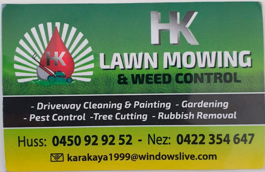 HK Lawn Mowing & Weed Control | 29 Tucker St, Fawkner VIC 3060, Australia | Phone: 0450 929 252