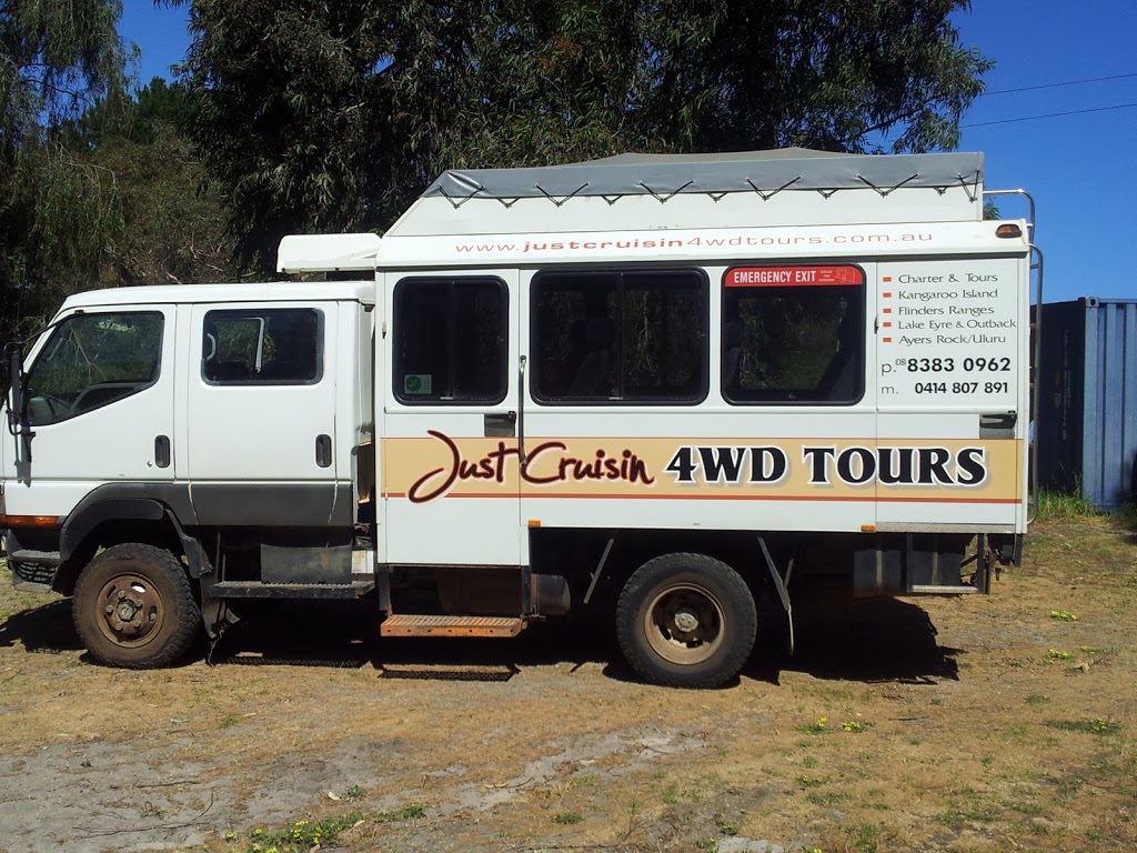 Just Cruisin 4WD Tours | travel agency | 99 Brookmans Rd, Blewitt Springs SA 5171, Australia | 0414807891 OR +61 414 807 891
