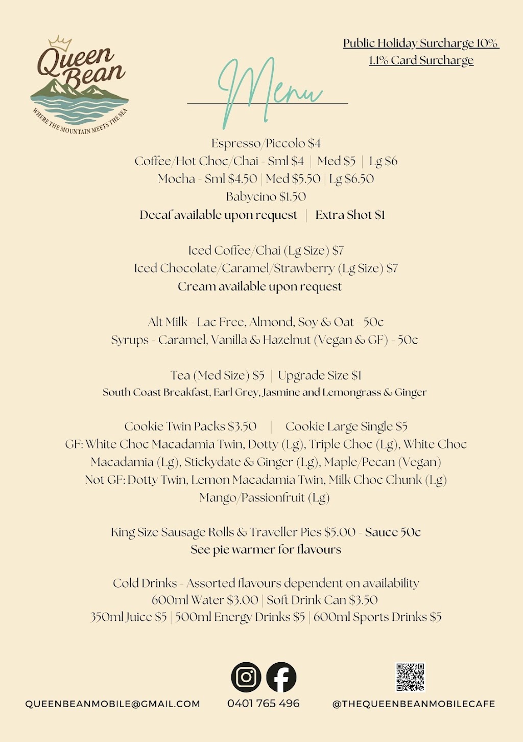 Queen Bean Mobile Cafe | Albatross Rd, Nowra NSW 2541, Australia | Phone: 0401 765 496