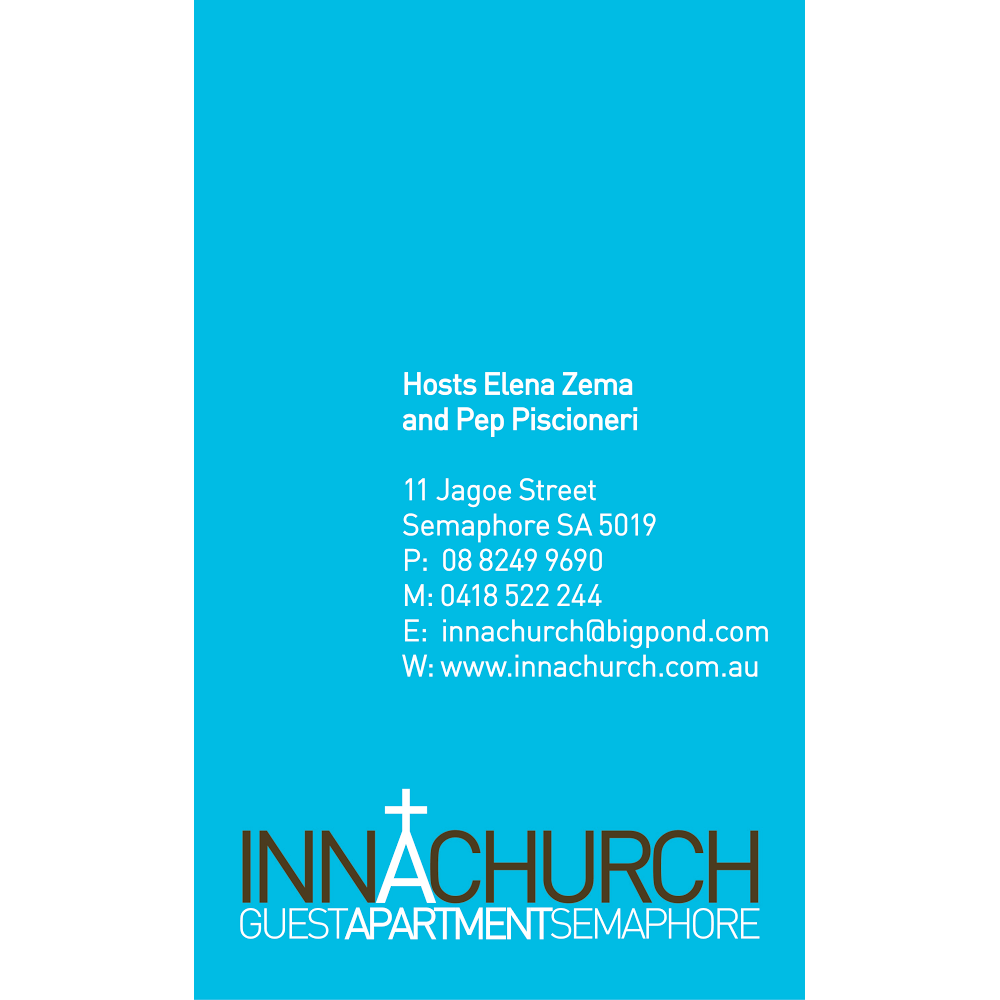 Inn a Church Guest Apartment | 11 Jagoe St, Semaphore SA 5019, Australia | Phone: (08) 8249 9690