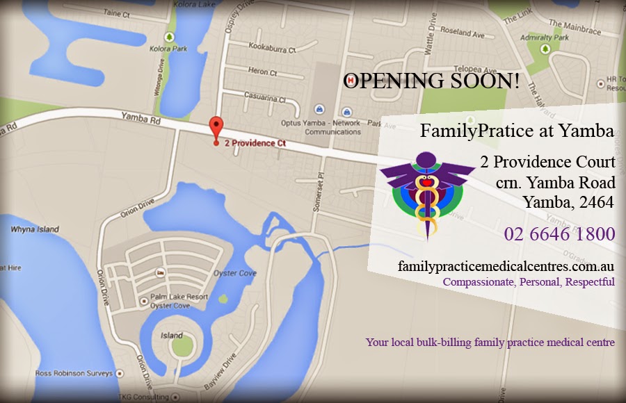 Family Practice at Yamba | 1-3 Treelands Dr, Yamba NSW 2464, Australia | Phone: (02) 6646 1800