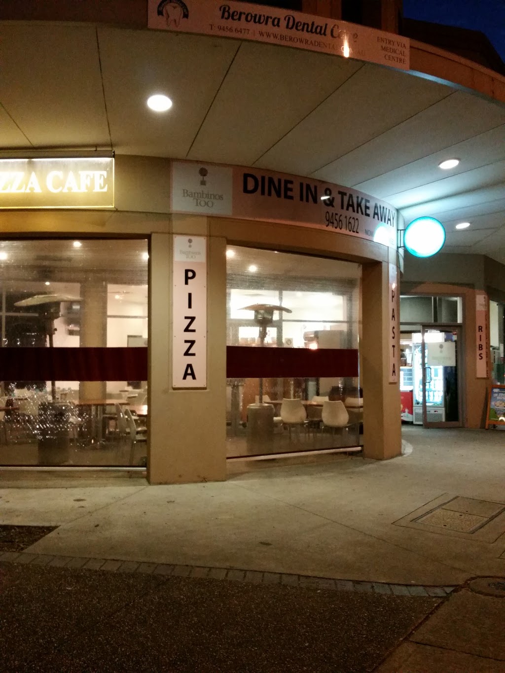 Bambinos Too Pizza, Pasta & Ribs | 1A Turner Rd, Berowra Heights NSW 2082, Australia | Phone: (02) 9456 1622