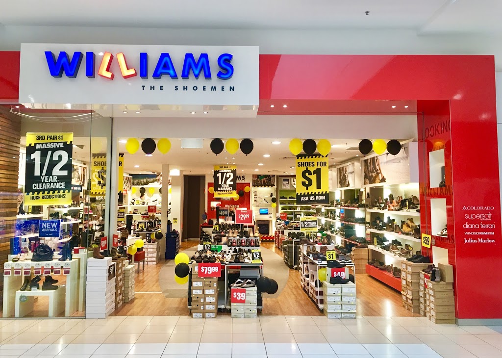 Williams | shoe store | Elizabeth Shopping Centre East Mall Shop, 114 Elizabeth Way, Elizabeth SA 5112, Australia | 0870991901 OR +61 8 7099 1901