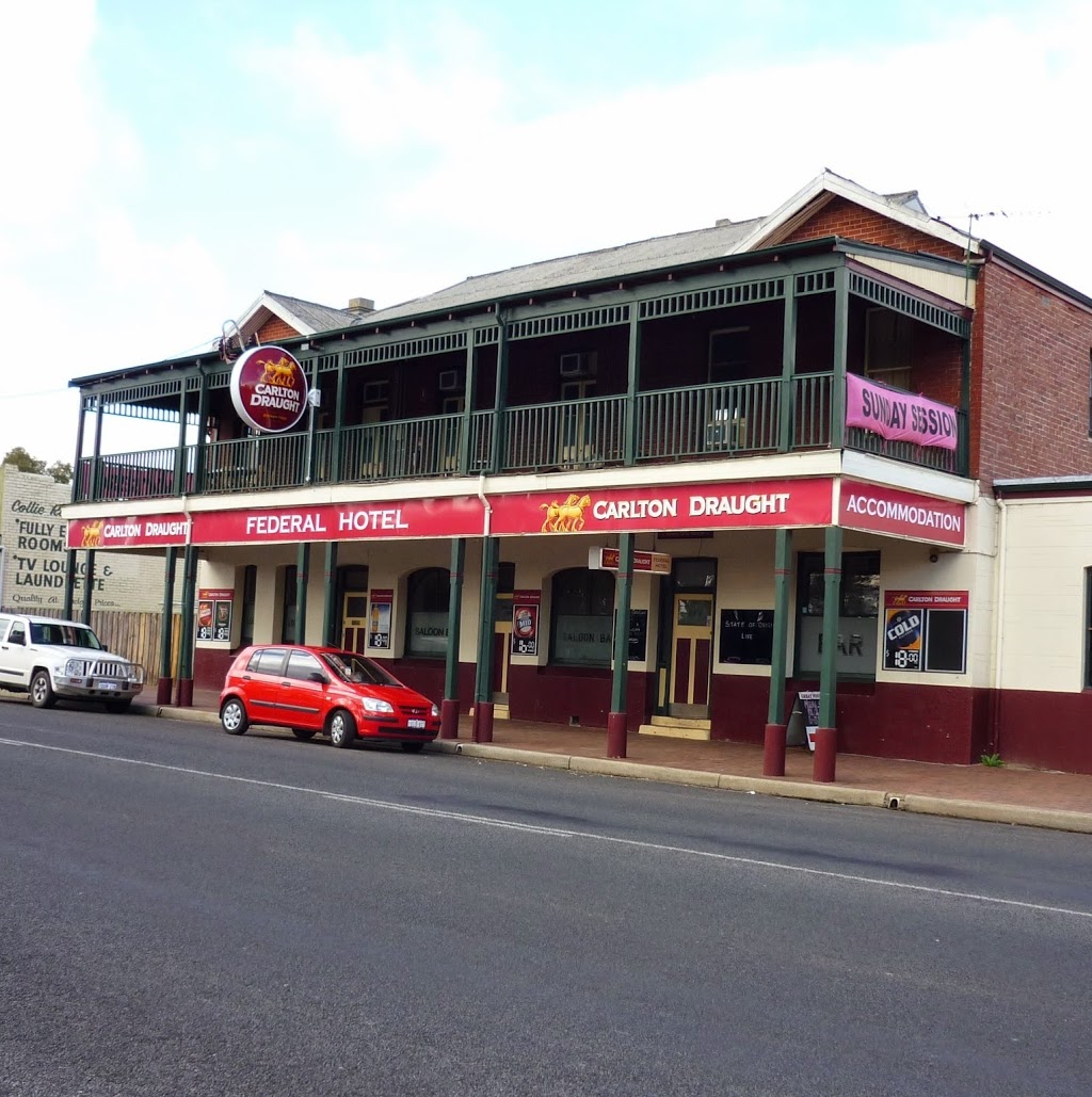 Federal Hotel | lodging | 47/49 Throssell St, Collie WA 6225, Australia | 0897342010 OR +61 8 9734 2010