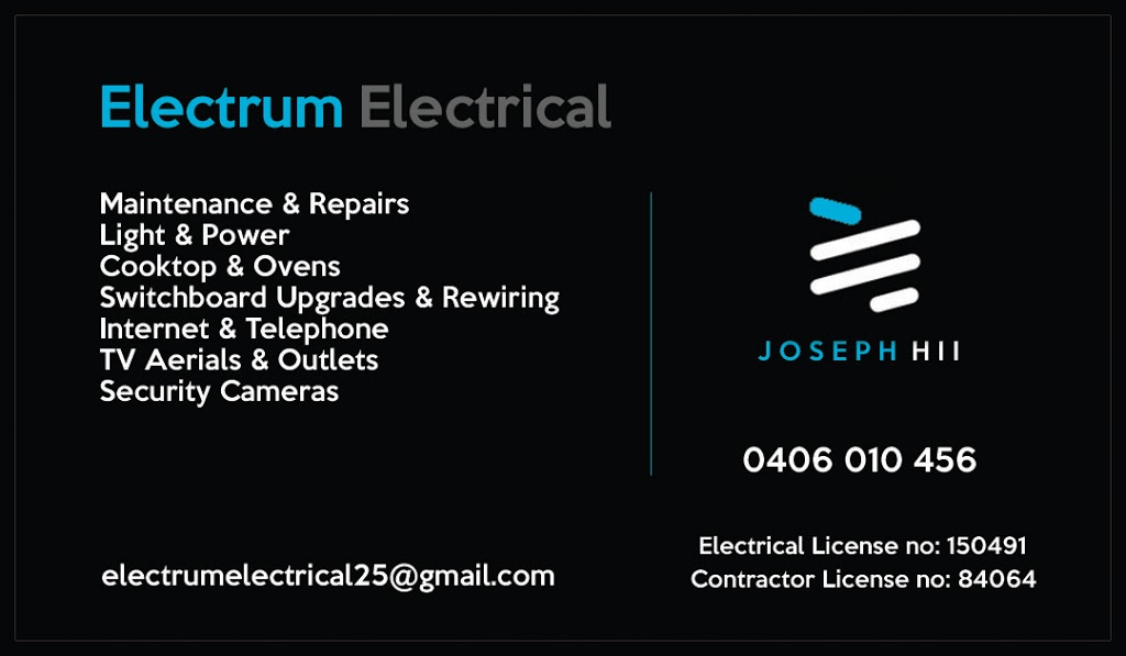 Electrum Electrical | electrician | 18 Eldon St, Indooroopilly QLD 4068, Australia | 0406010456 OR +61 406 010 456