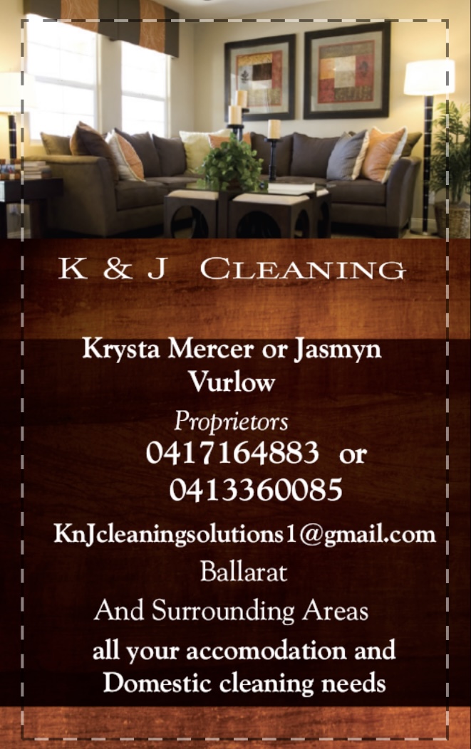 KnJ cleaning | Landsborough St, Ballarat North VIC 3350, Australia | Phone: 0417 164 883