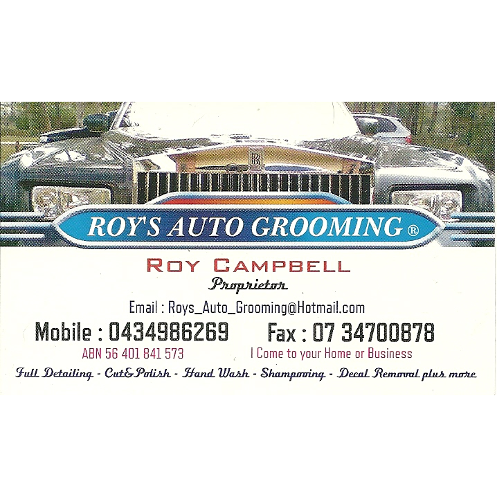 Roys Auto Grooming |  | 41 Lavender St, Springfield Lakes QLD 4300, Australia | 0434986269 OR +61 434 986 269