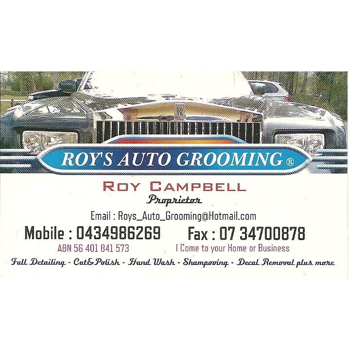 Roys Auto Grooming | 41 Lavender St, Springfield Lakes QLD 4300, Australia | Phone: 0434 986 269