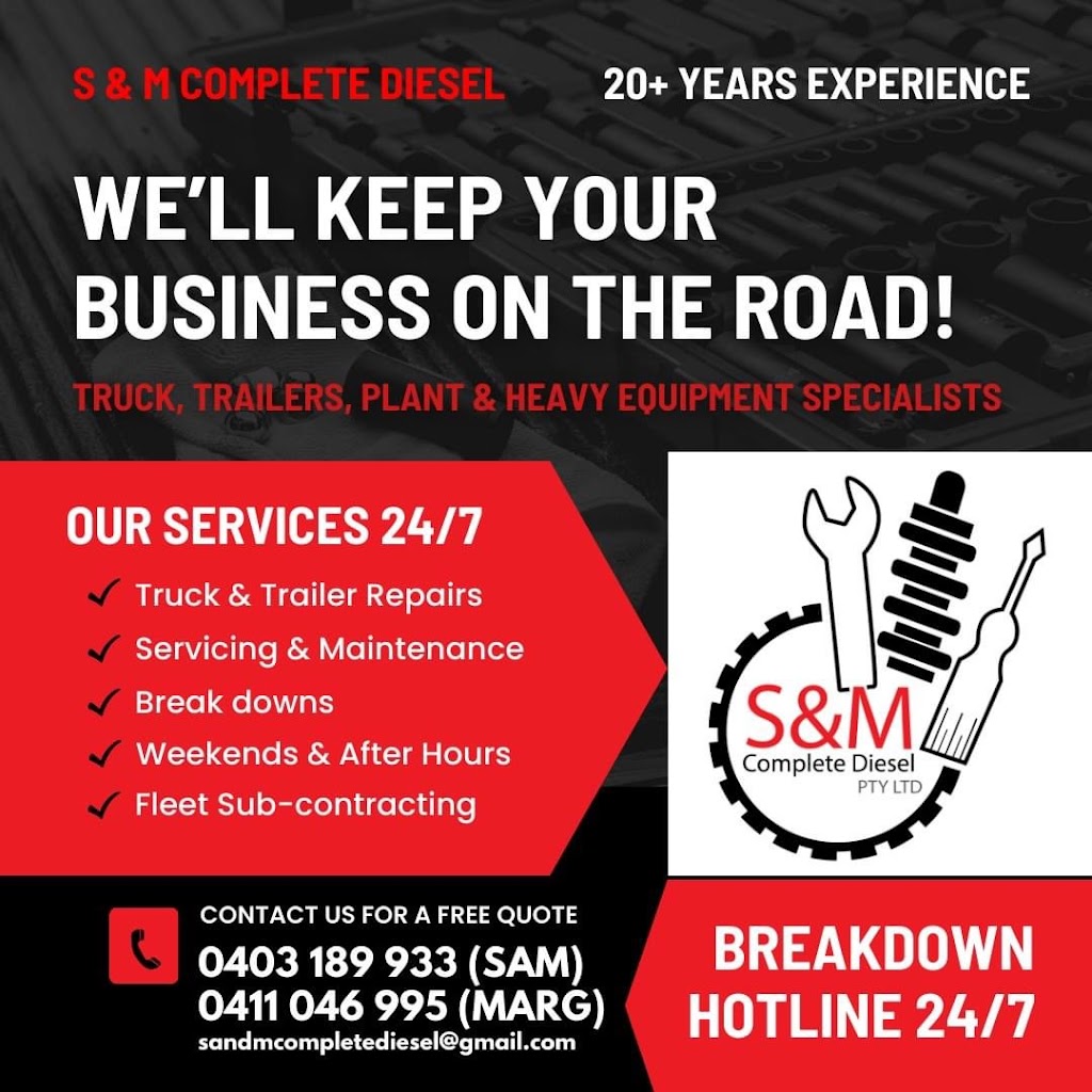 S & M Complete Diesel | 27 Statesman Dr, Kurunjang VIC 3337, Australia | Phone: 0411 046 995