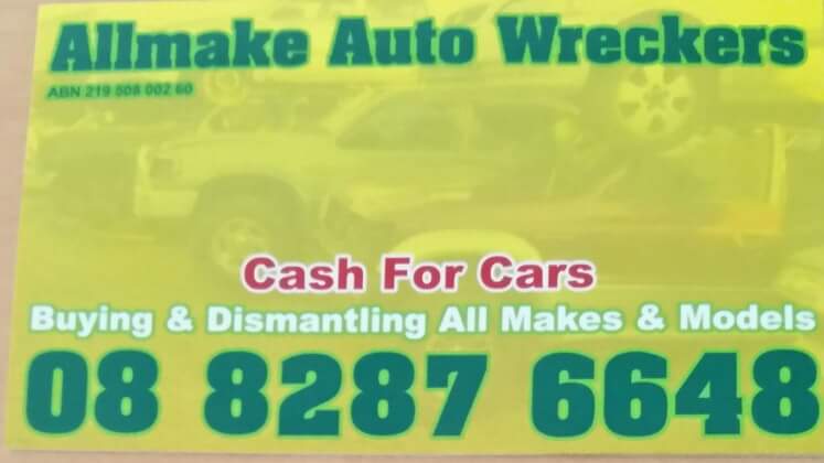 Allmake auto wreckers | 24 Priority Ct, Edinburgh North SA 5113, Australia | Phone: (08) 8287 6648