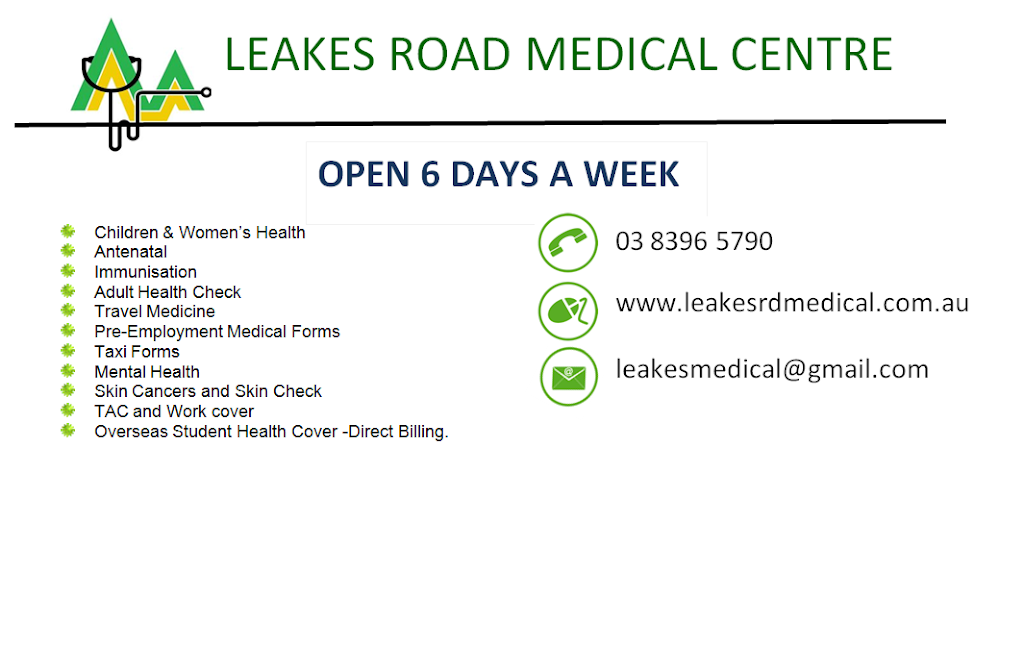 Leakes Rd Medical Centre | 4-5/475 Leakes Rd, Truganina VIC 3029, Australia | Phone: (03) 8396 5790