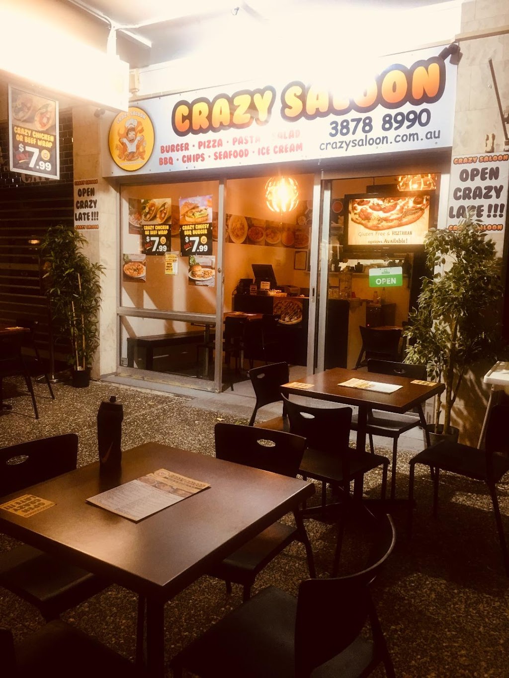 Crazy Saloon | meal delivery | 219 Hawken Dr, St Lucia QLD 4067, Australia | 0738788990 OR +61 7 3878 8990