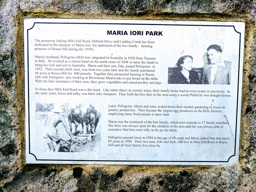 Maria Iori Park | Rouse Hill NSW 2155, Australia