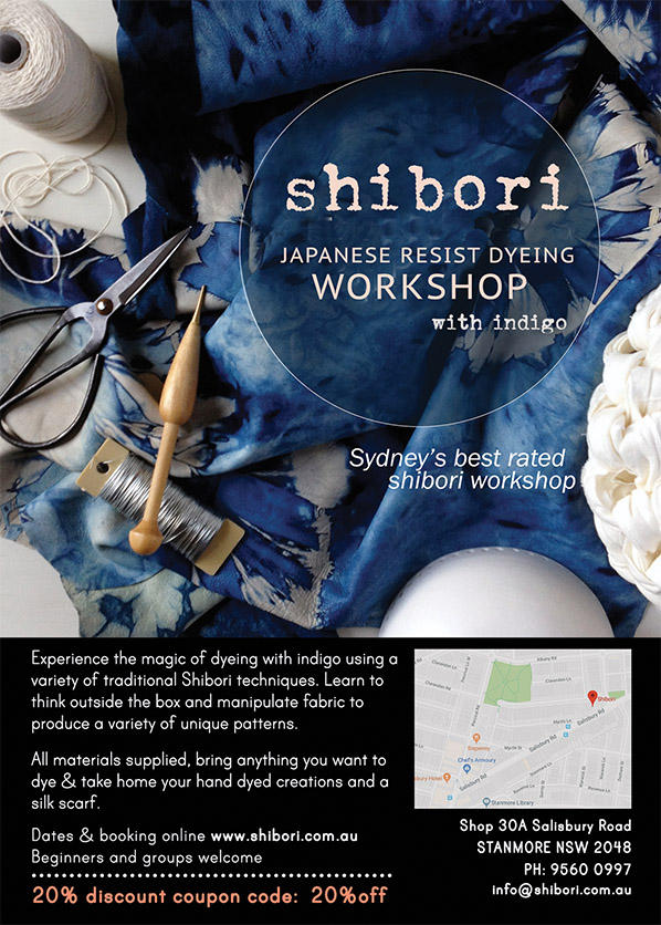 Shibori | Shop/30D Salisbury Rd, Stanmore NSW 2048, Australia | Phone: (02) 9560 0997