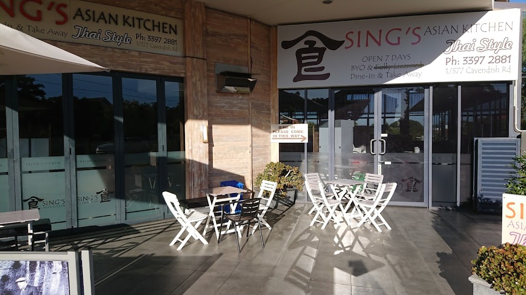 Sings Asian Kitchen | restaurant | 4/377 Cavendish Rd, Coorparoo QLD 4151, Australia | 0733972881 OR +61 7 3397 2881
