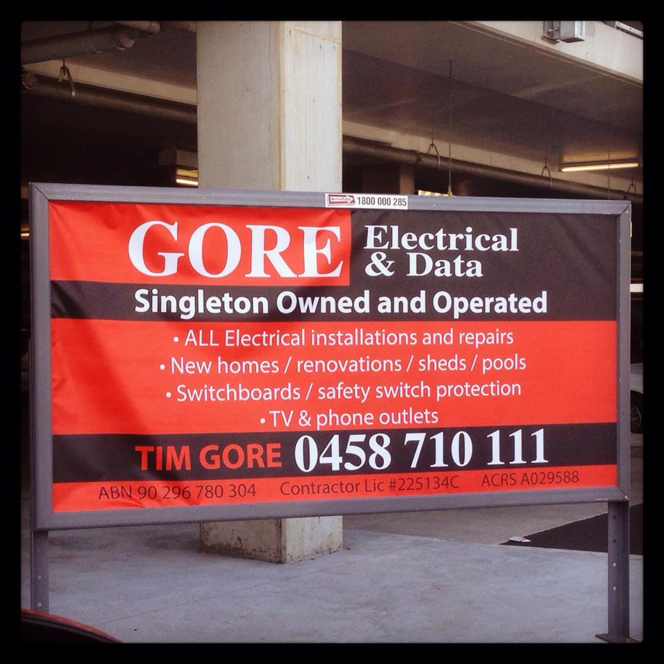 Gore Electrical & Data | electrician | 189 John St, Singleton NSW 2330, Australia | 0265721100 OR +61 2 6572 1100