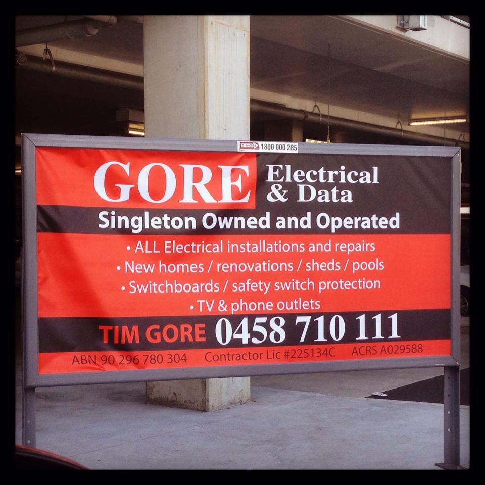 Gore Electrical & Data | 189 John St, Singleton NSW 2330, Australia | Phone: (02) 6572 1100