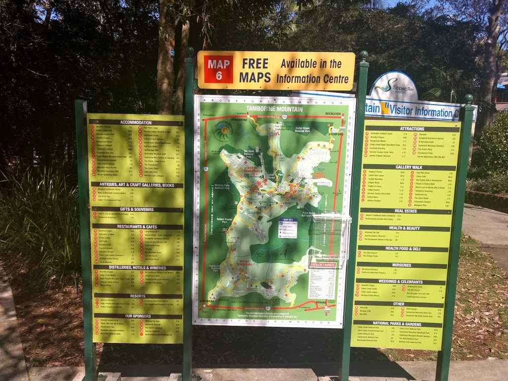 Tamborine Mountain Visitor Information Centre | 3 Main Western Rd, Tamborine Mountain QLD 4272, Australia | Phone: (07) 5545 3200