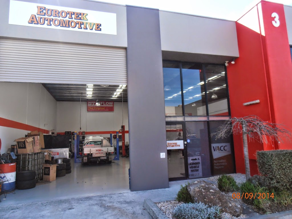 Eurotek Automotive | car repair | 3/11 Havelock Rd, Bayswater VIC 3153, Australia | 0397203015 OR +61 3 9720 3015