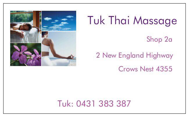 Tuk thai massage | spa | 30 Creek St, Crows Nest QLD 4355, Australia | 0431383387 OR +61 431 383 387