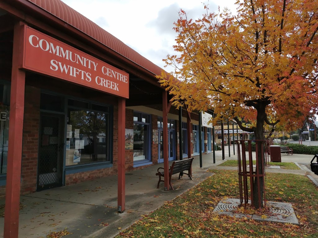 Community Centre Swifts Creek |  | 6879 Great Alpine Rd, Swifts Creek VIC 3896, Australia | 0351594477 OR +61 3 5159 4477