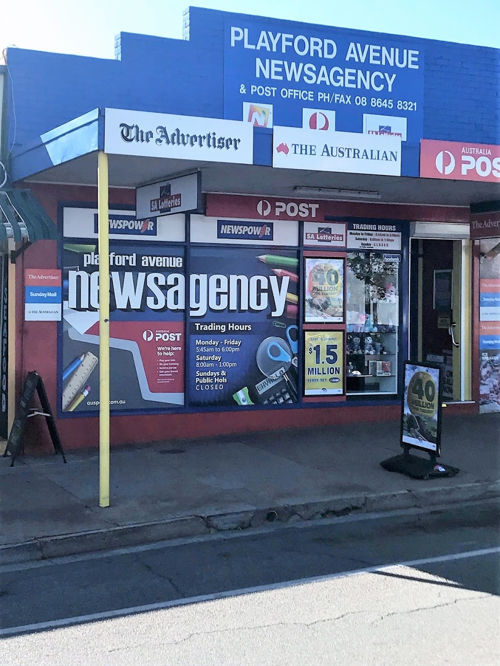 Playford Avenue Newsagency | post office | 35B Playford Ave, Whyalla SA 5600, Australia | 0886458321 OR +61 8 8645 8321