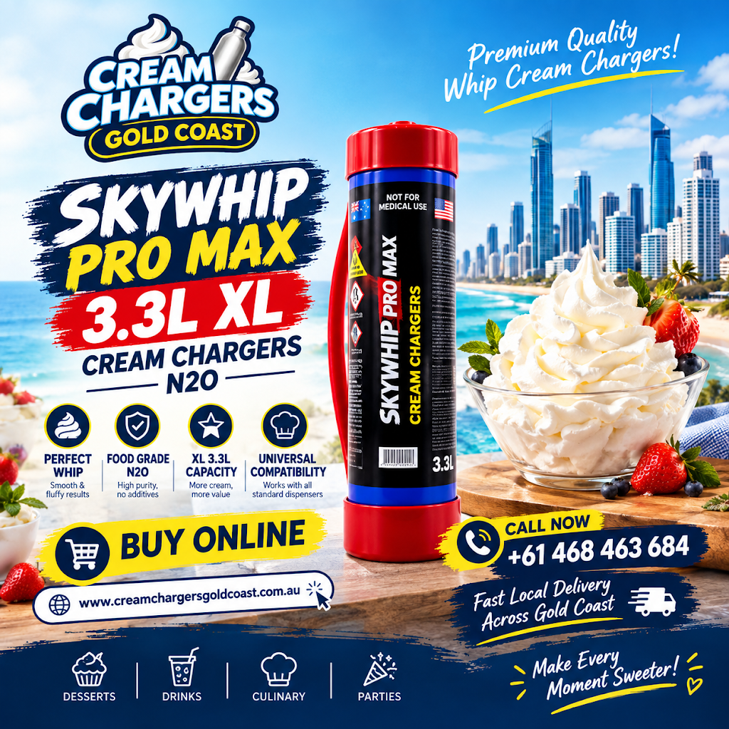 Cream Chargers Gold Coast | Shade No: 267, 16 Pinter Dr, Southport QLD 4215, Australia | Phone: 0468 463 684