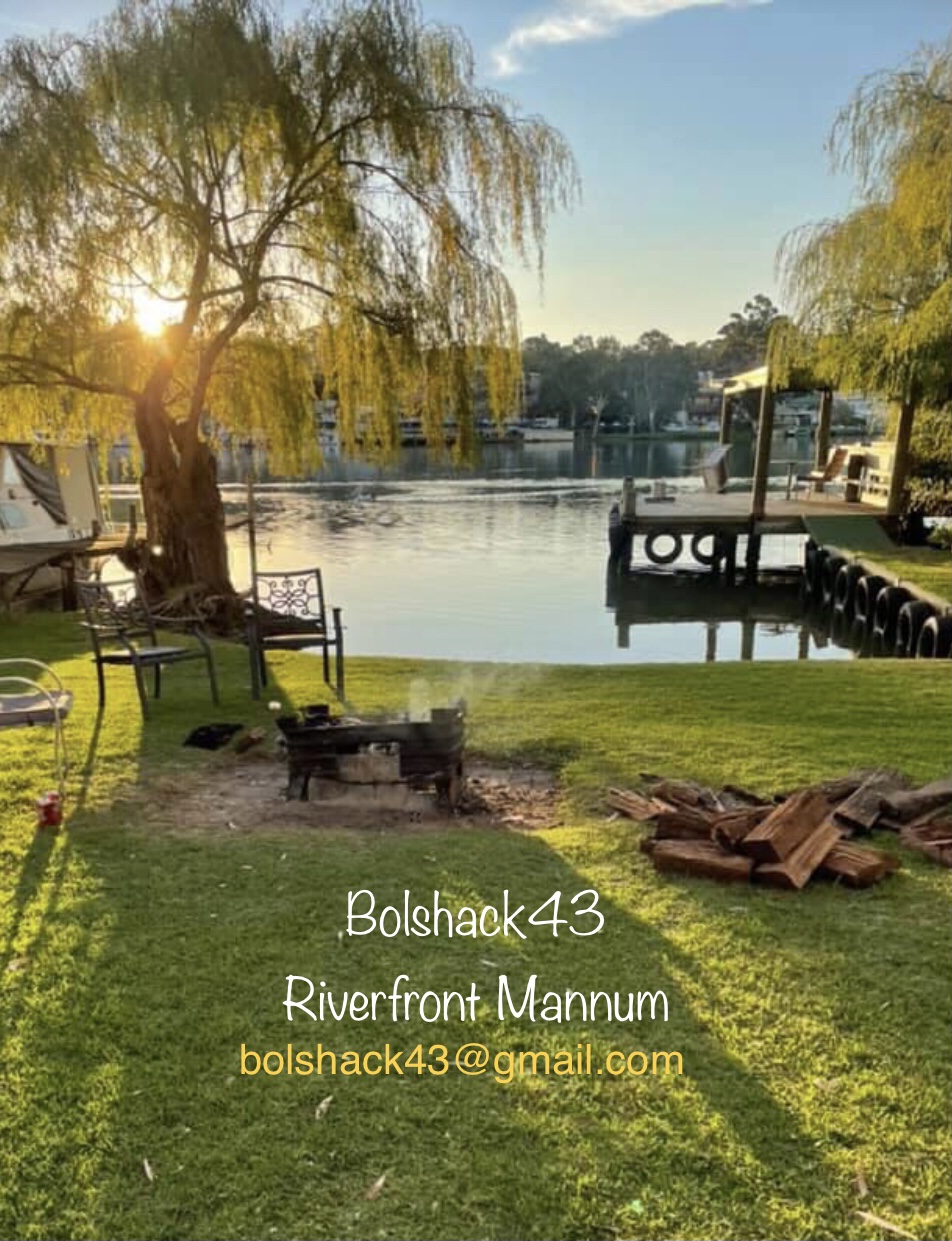 Bolshack47 Riverview Mannum short stay holiday rental | 47 River Ln, Mannum SA 5238, Australia | Phone: 0412 055 543