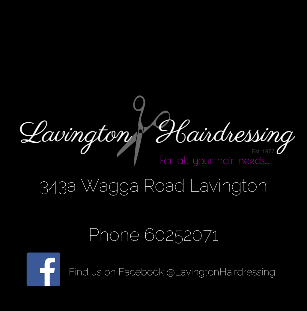 Lavington Hairdressing | 343A Wagga Rd, Lavington NSW 2641, Australia | Phone: (02) 6025 2071