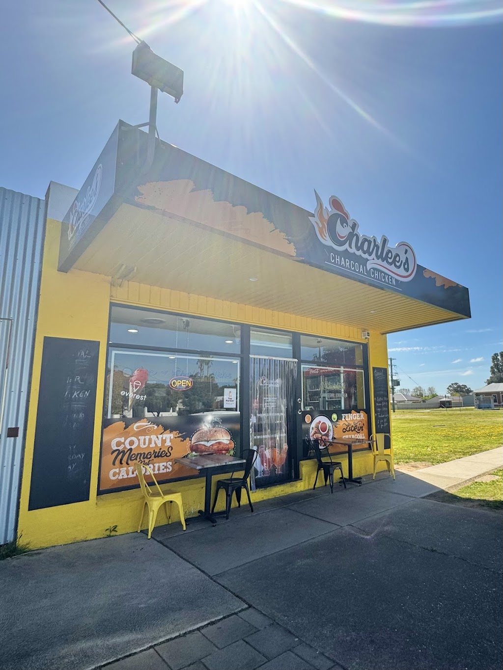 Charlees Charcoal Chicken | 93 Melbourne St, Mulwala NSW 2647, Australia | Phone: (03) 4706 2220 Charlees Charcoal Chicken | 93 Melbourne St, Mulwala NSW 2647, Australia | Phone: (03) 4706 2220
