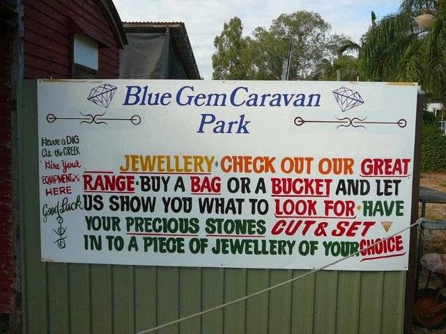Blue Gem Caravan Park | 925 Anakie-Sapphire Rd, Sapphire QLD 4702, Australia | Phone: (07) 4985 4162