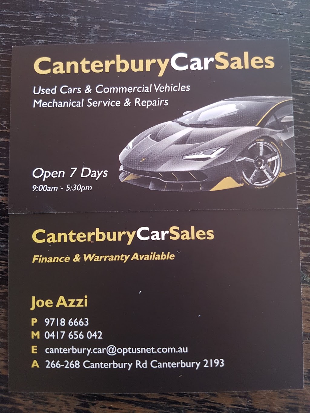 Canterbury Car Sales | car dealer | 266-268 Canterbury Rd, Canterbury NSW 2193, Australia | 0297186663 OR +61 2 9718 6663