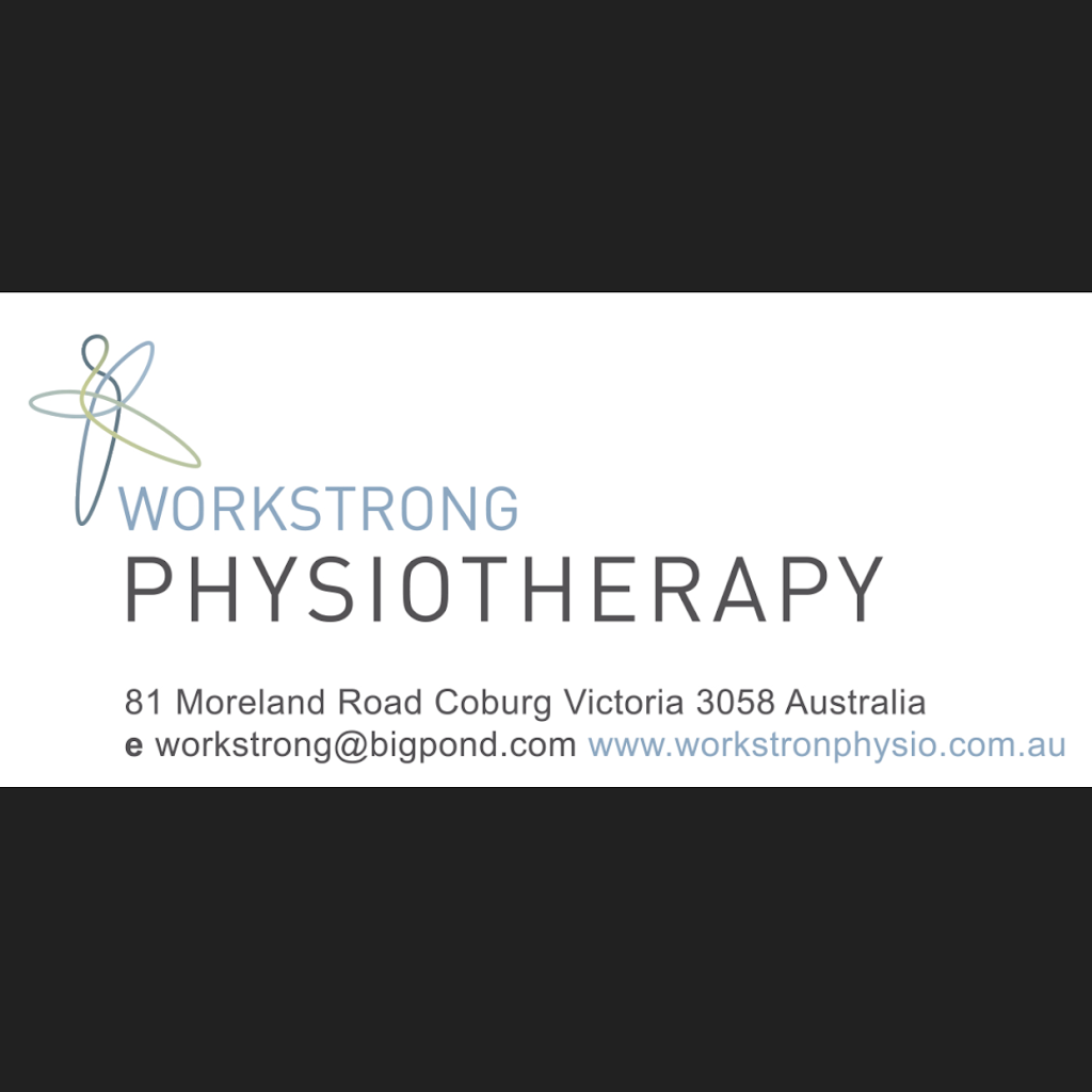 Workstrong Physiotherapy | physiotherapist | 81 Moreland Rd, Coburg VIC 3058, Australia | 0393841973 OR +61 3 9384 1973