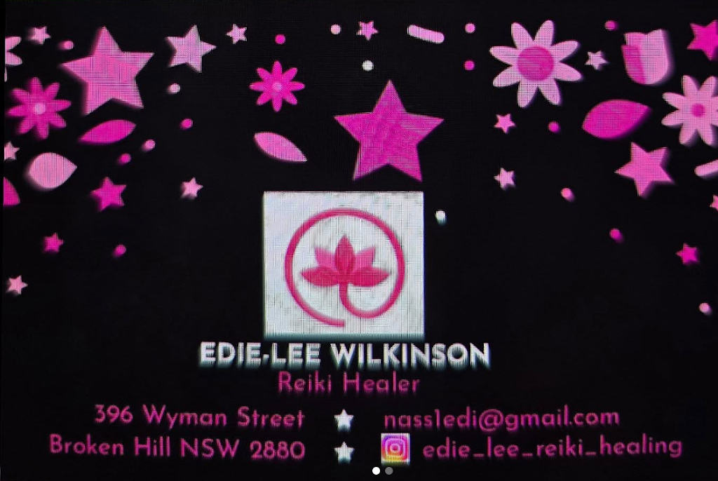 Edie-lee Reiki Healing | 396 Wyman St, Broken Hill NSW 2880, Australia | Phone: 0450 710 757