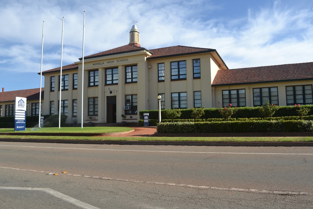 Whyalla High School | school | Corner of Roberts tce &, Broadbent Terrace, Whyalla SA 5600, Australia | 0886458844 OR +61 8 8645 8844