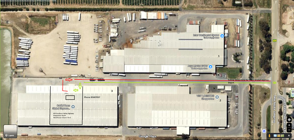 Team Global Express Shepparton North (Goulburn Valley Express) | door F-G, Warehouse 3/405 Goulburn Valley Hwy, Shepparton North VIC 3631, Australia | Phone: (03) 8568 7057
