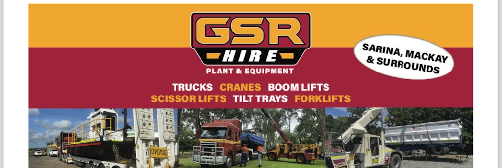 GSR HIRE PTY LTD PLANT AND EQUIPMENT. | 91385 Bruce Hwy, Sarina QLD 4737, Australia | Phone: 0419 484 846