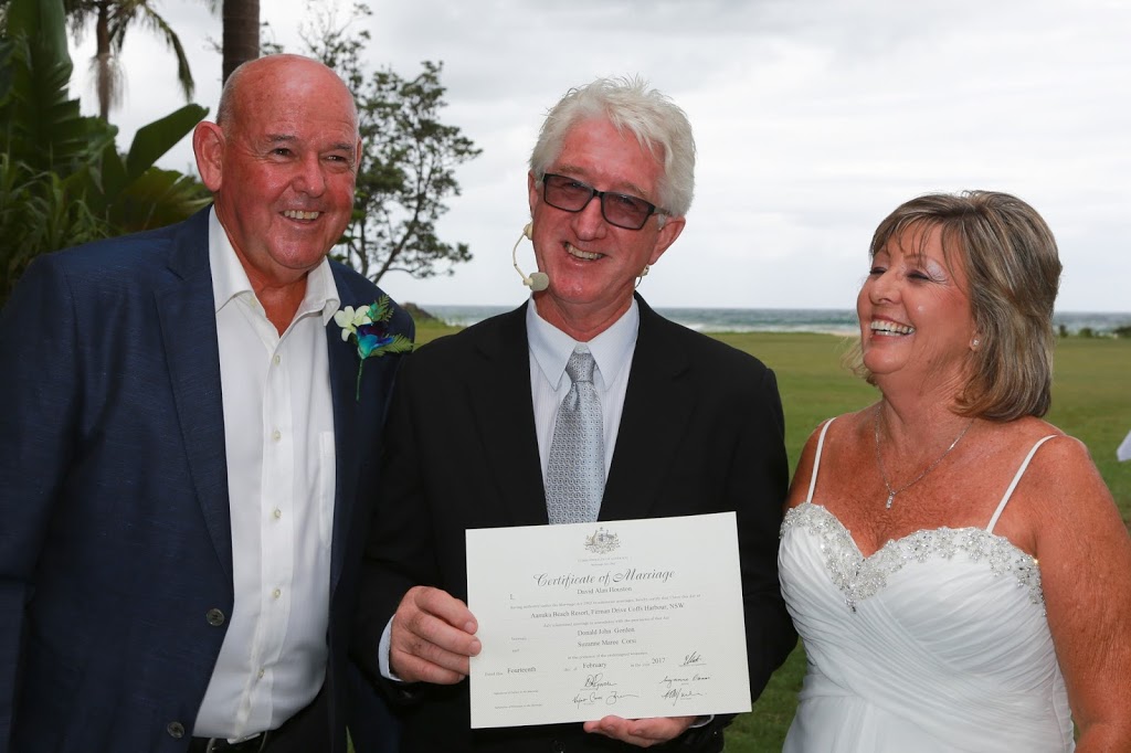 David Houston Marriage Celebrant | 6 Merinda Ave, Sapphire Beach NSW 2450, Australia | Phone: 0467 212 521