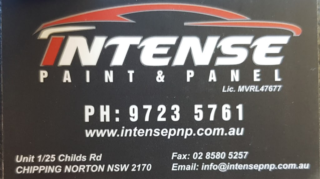 Intense Paint & Panel | 1/25 Childs Rd, Chipping Norton NSW 2170, Australia | Phone: (02) 9723 5761
