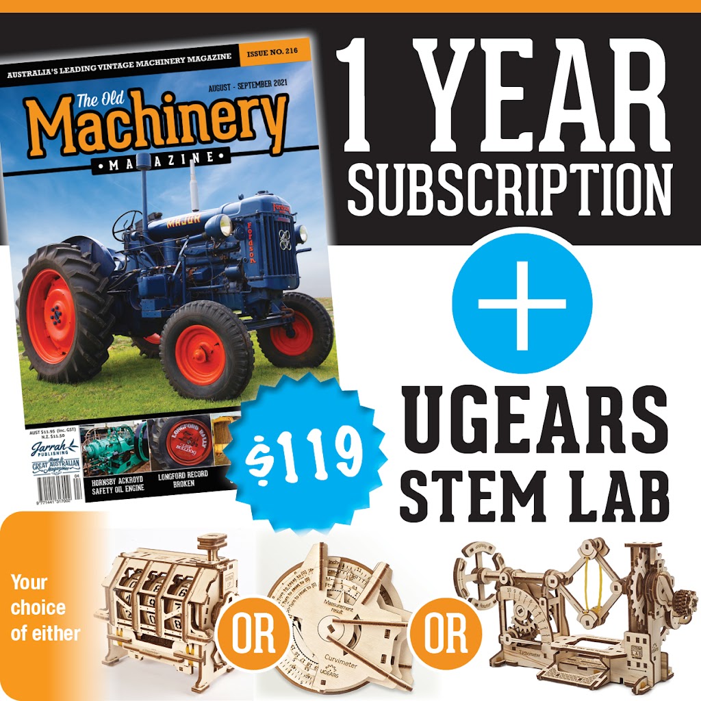 The Old Machinery Magazine | 3 Progress Ct, Harlaxton QLD 4350, Australia | Phone: (02) 6584 4011
