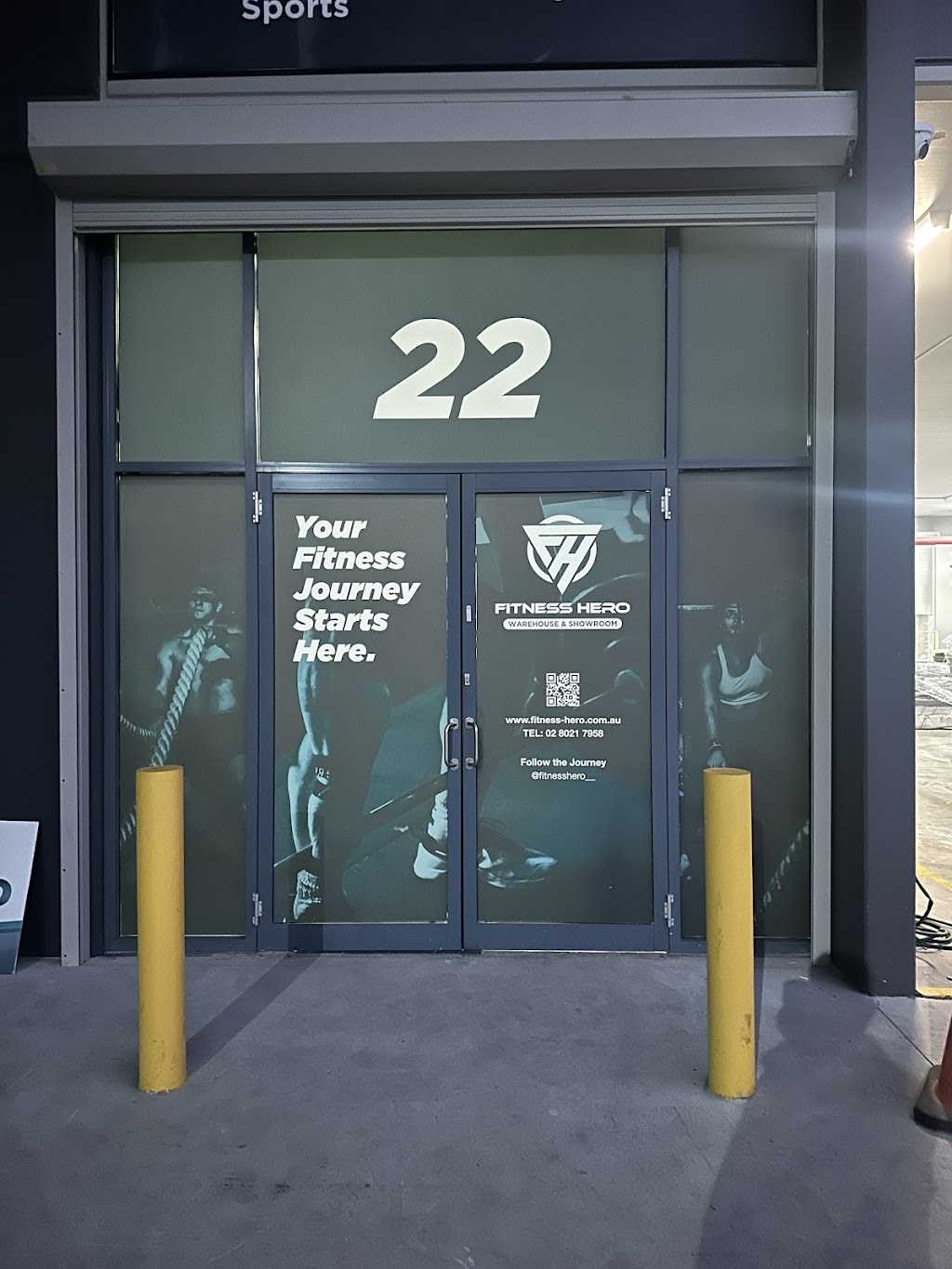 Fitness Hero Warehouse | Villawood | Access Via Birmingham Avenue ONLY, 22 Birmingham Ave, Villawood NSW 2163, Australia | Phone: (02) 8021 7958