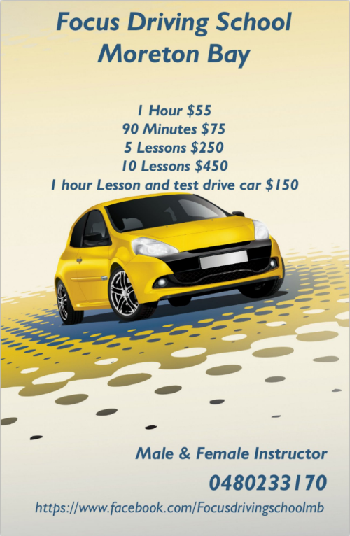 Focus Driving School Moreton Bay | 11 Ganton St, North Lakes QLD 4509, Australia | Phone: 0480 233 170