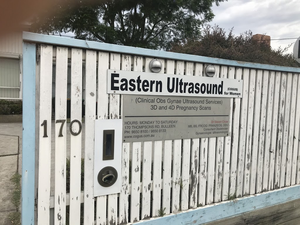 Eastern Ultrasound For Women | doctor | 170 Thompsons Rd, Bulleen VIC 3105, Australia | 0398508100 OR +61 3 9850 8100